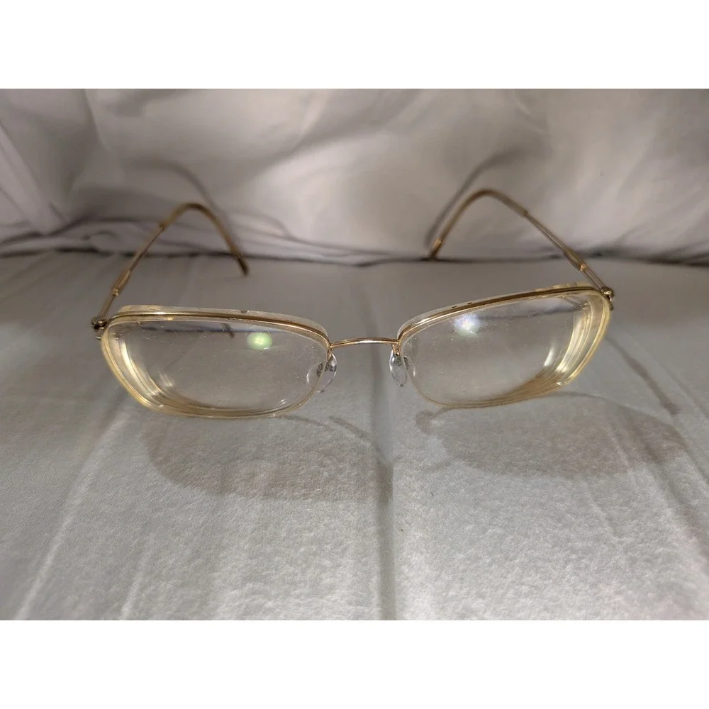 Silhouette Titanium Half Rim Eyeglasses Frames 4337 20 6051 White Gold 54-17-140